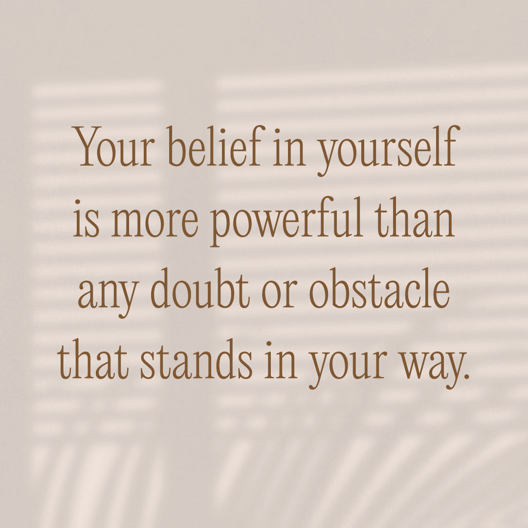 Belief In Yourself