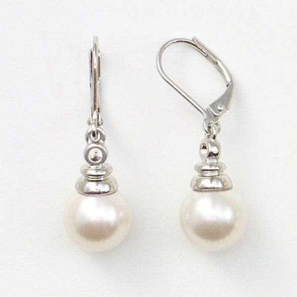 Cream Pearl Drop Earrings