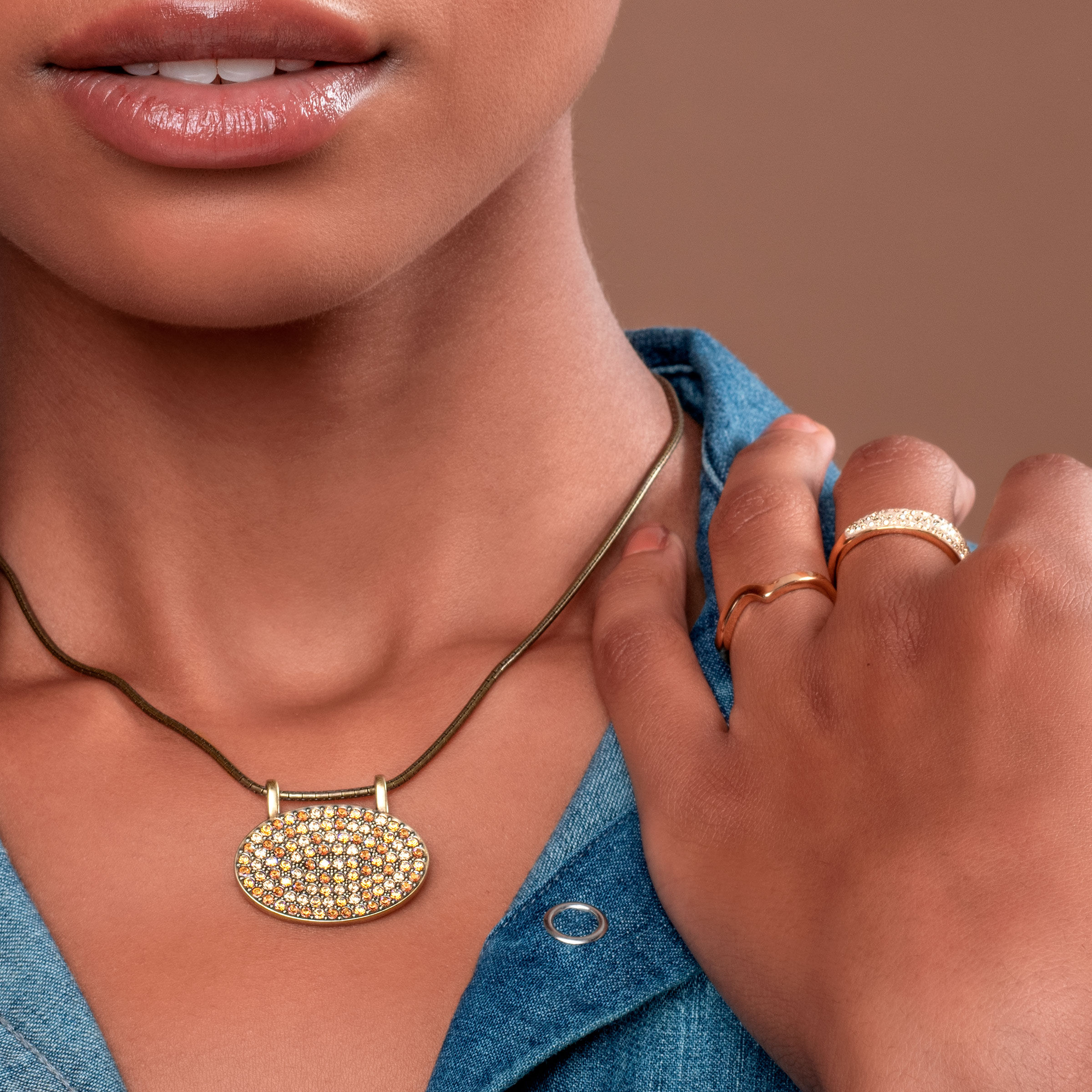 Around Town Necklace, Antique — view 2