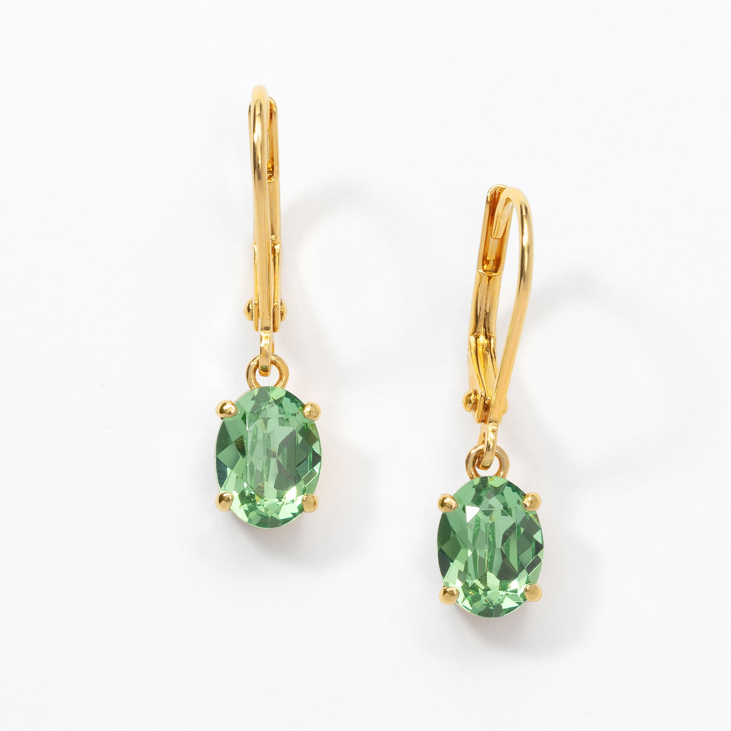 Paint the Town Earrings, Golden Peridot