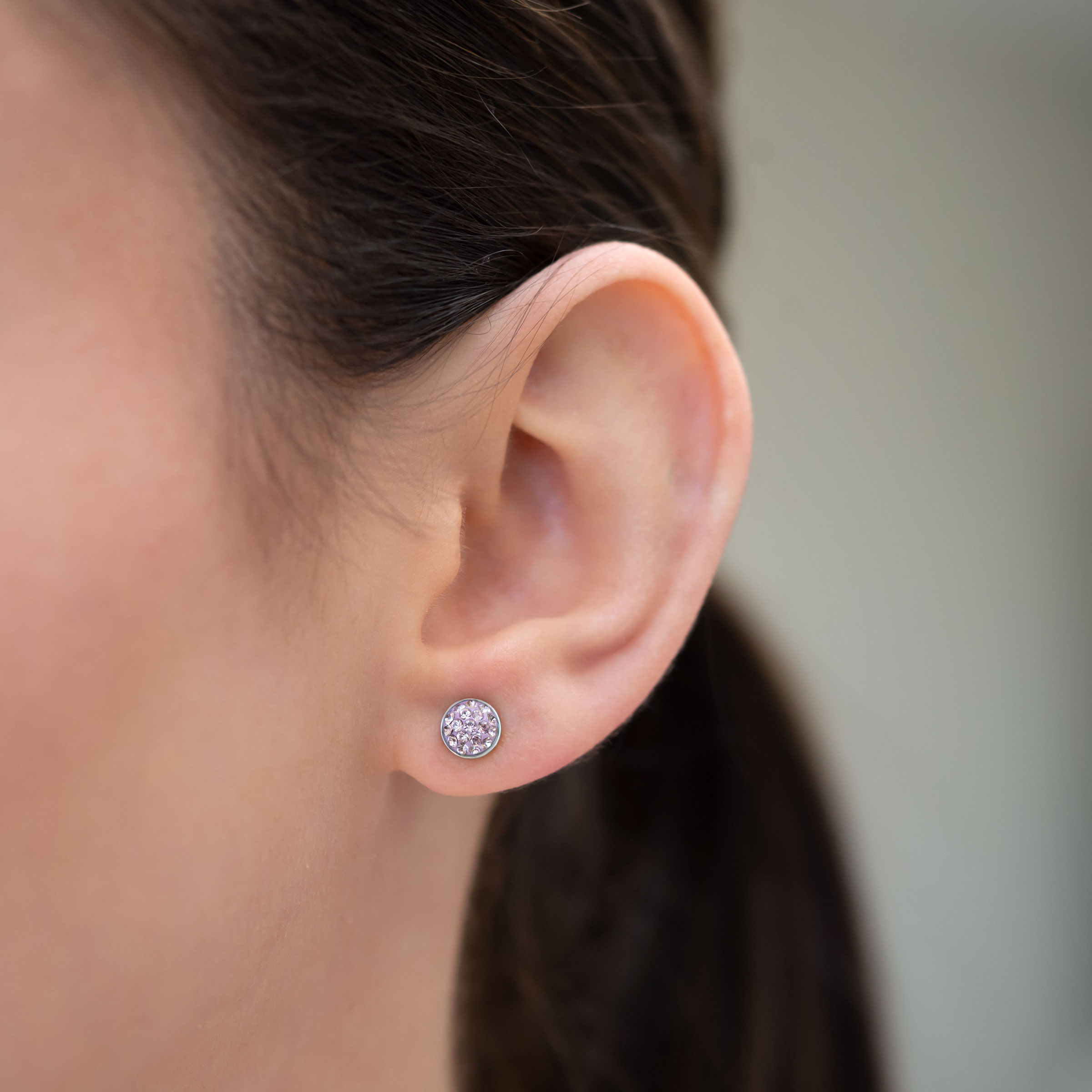 June Birthstone Earrings — view 2