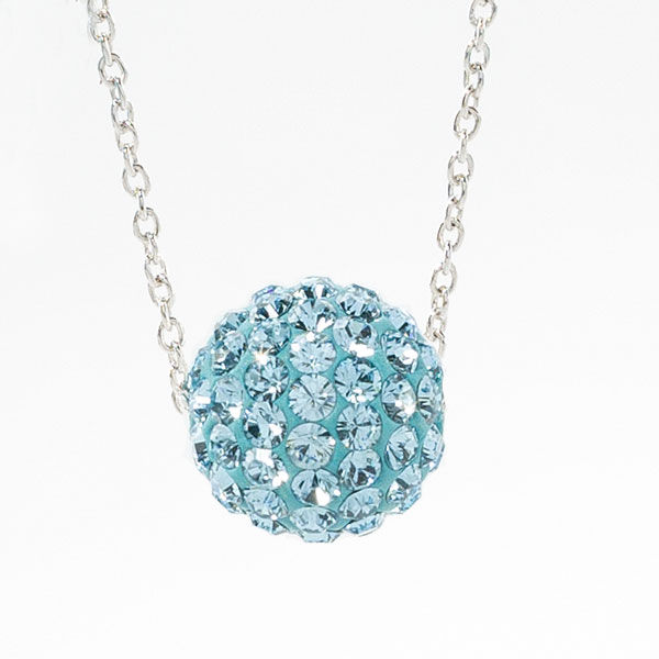 March Birthstone Necklace — view 3