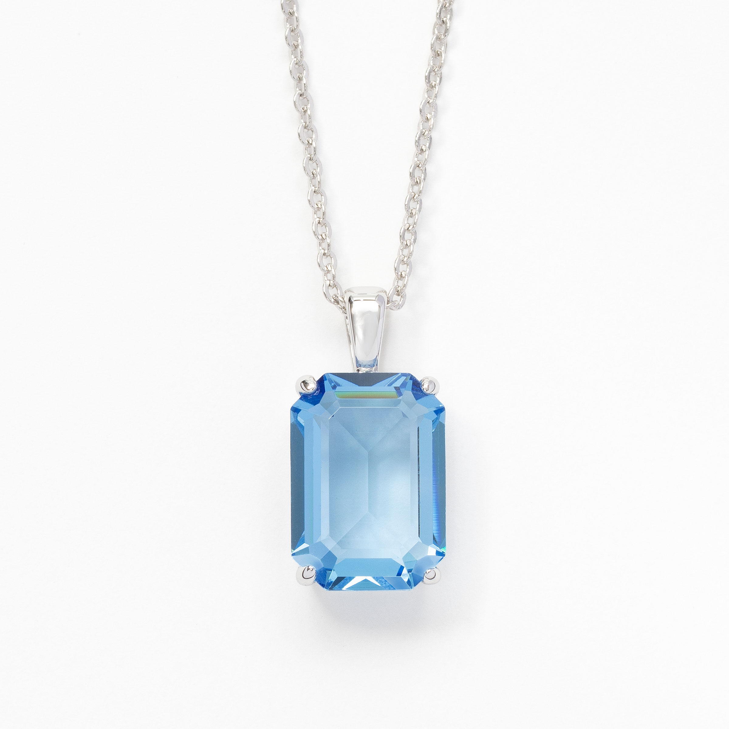 Barrington One Necklace, Ice Blue