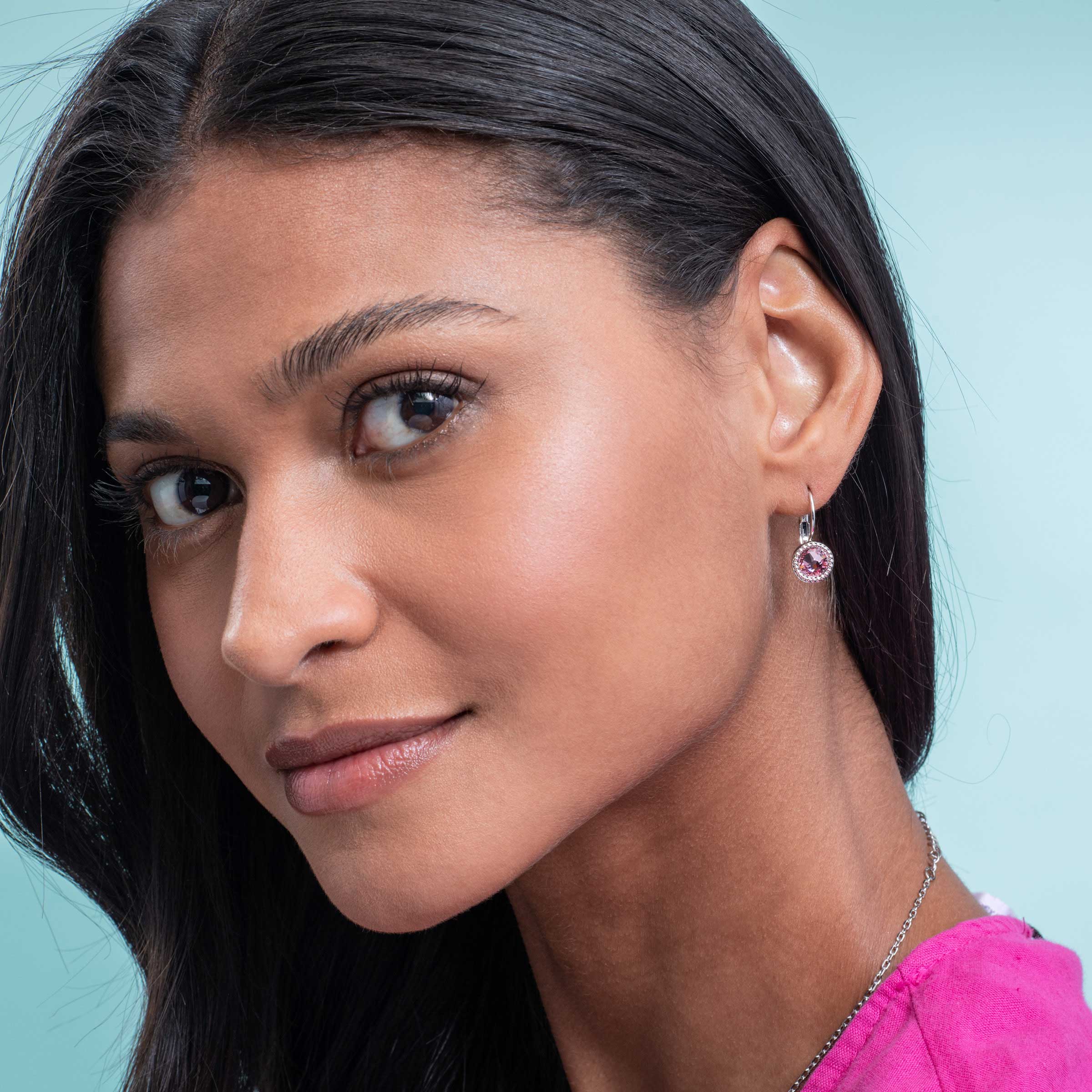 Little Wonder Earrings, Light Rose — view 2
