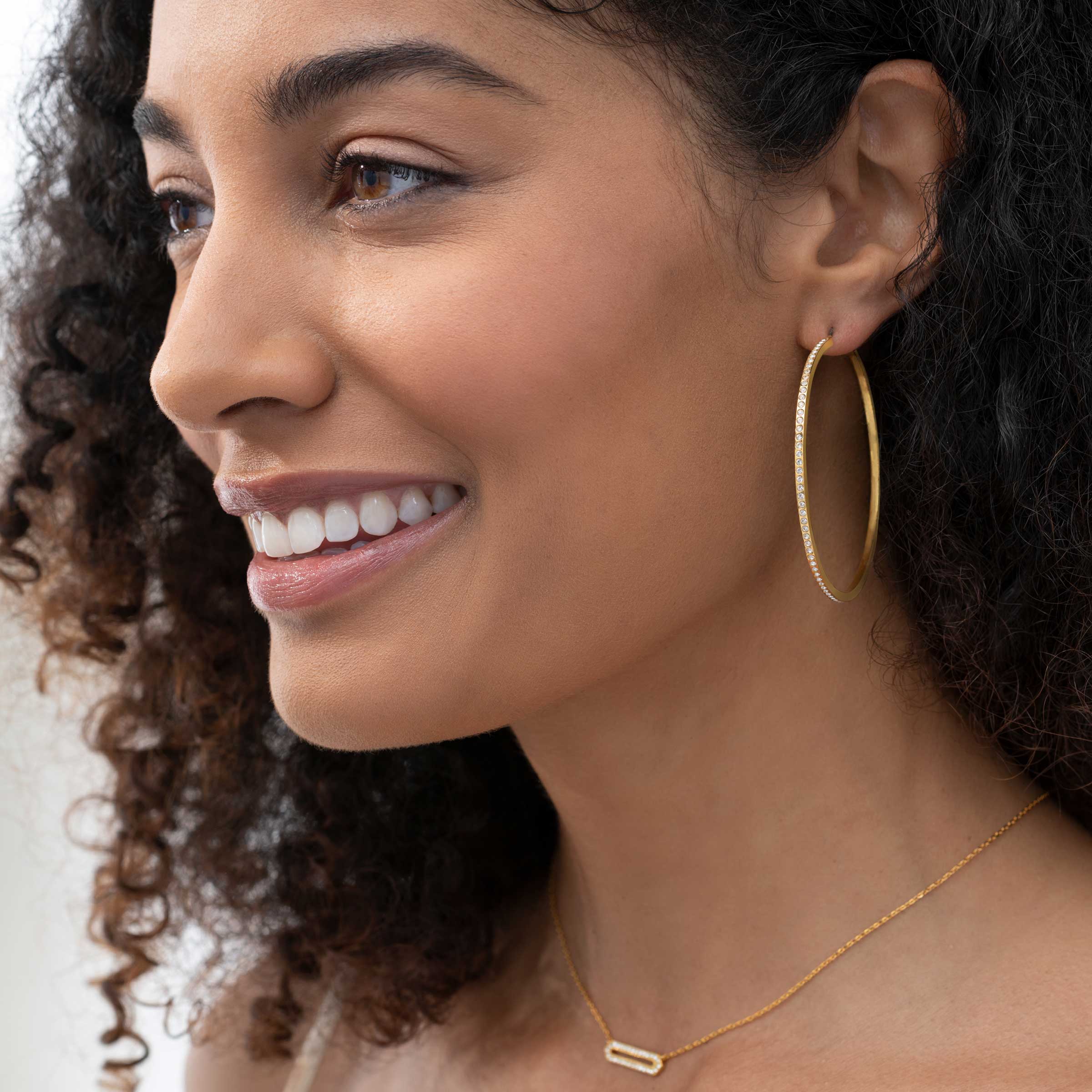 Look My Way Earrings, Golden — view 2
