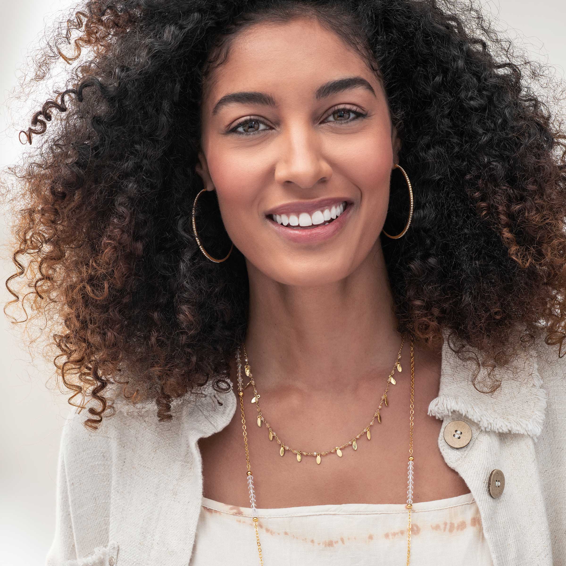 Look My Way Earrings, Golden — view 4