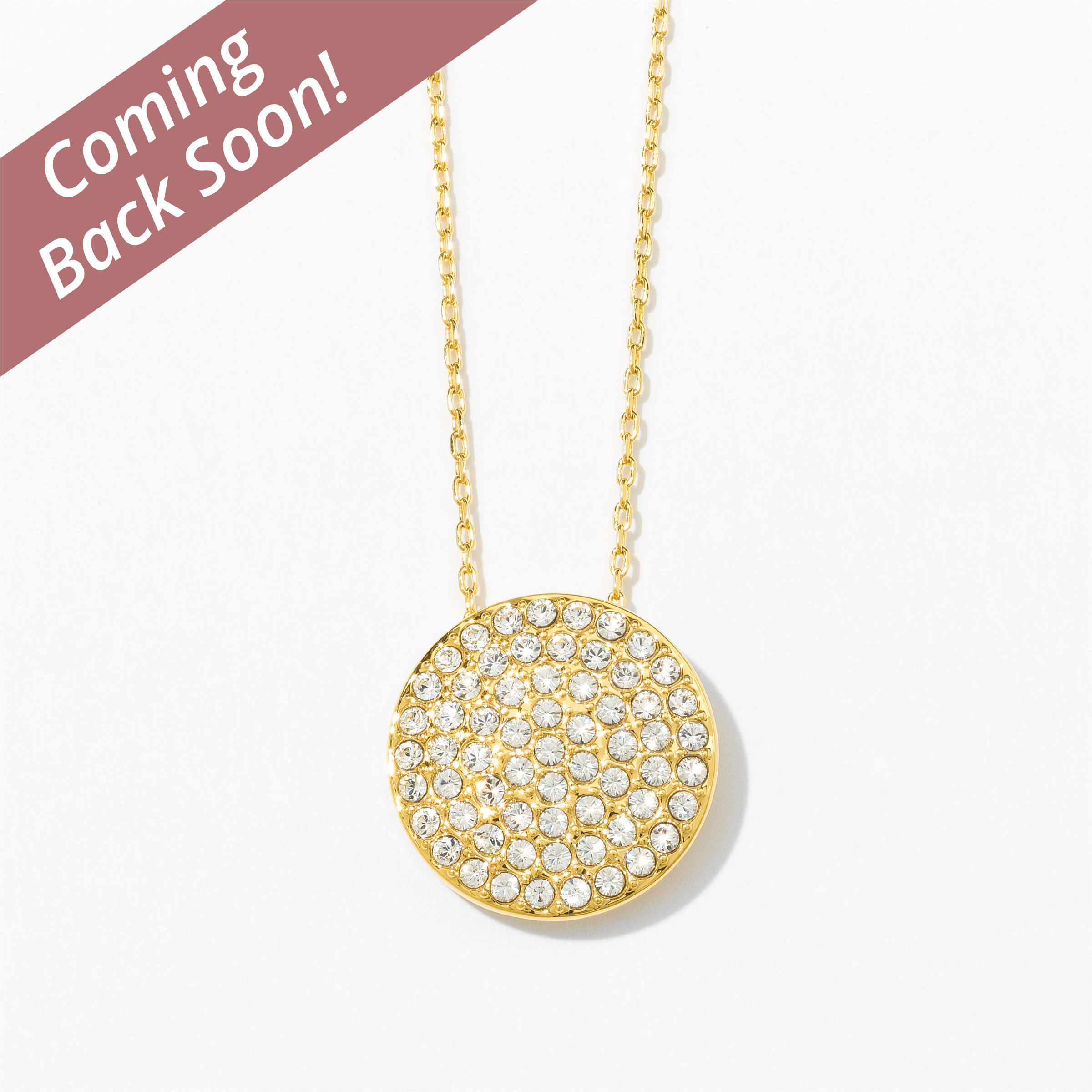 Front and Center Necklace, Golden — view 2