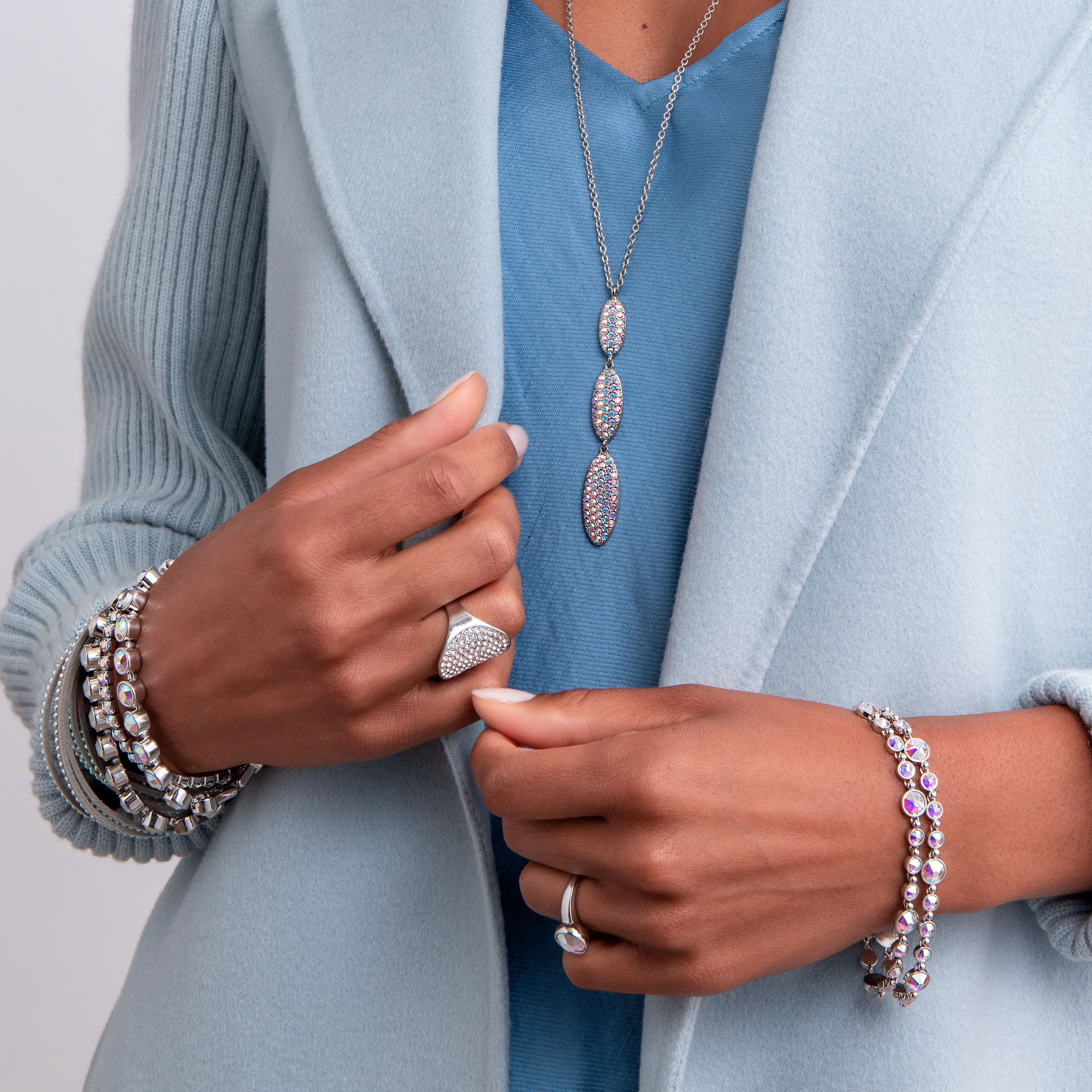 Glam Bracelet, Crystal Aurore Boreale — view 2