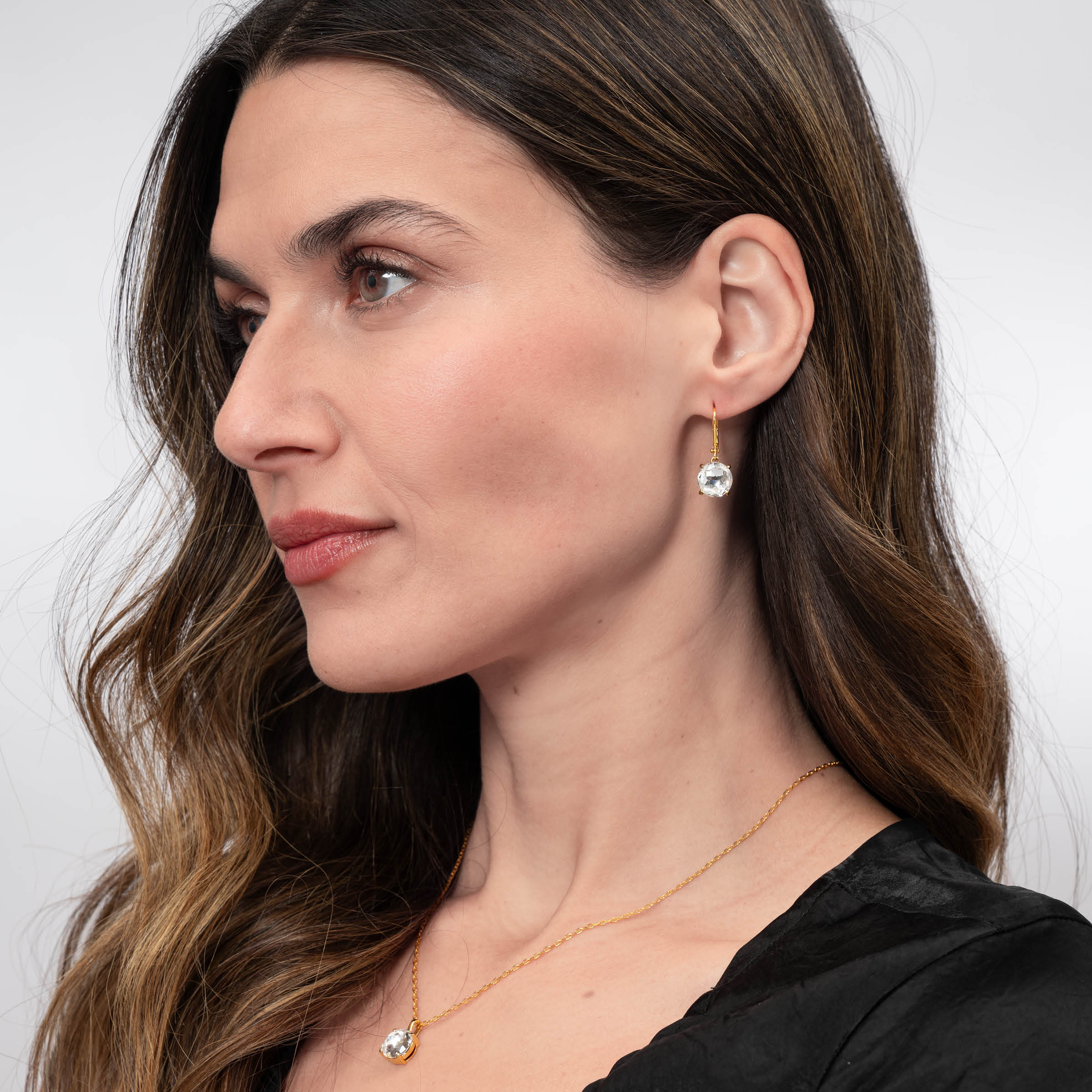 Ella Earrings, Golden — view 2