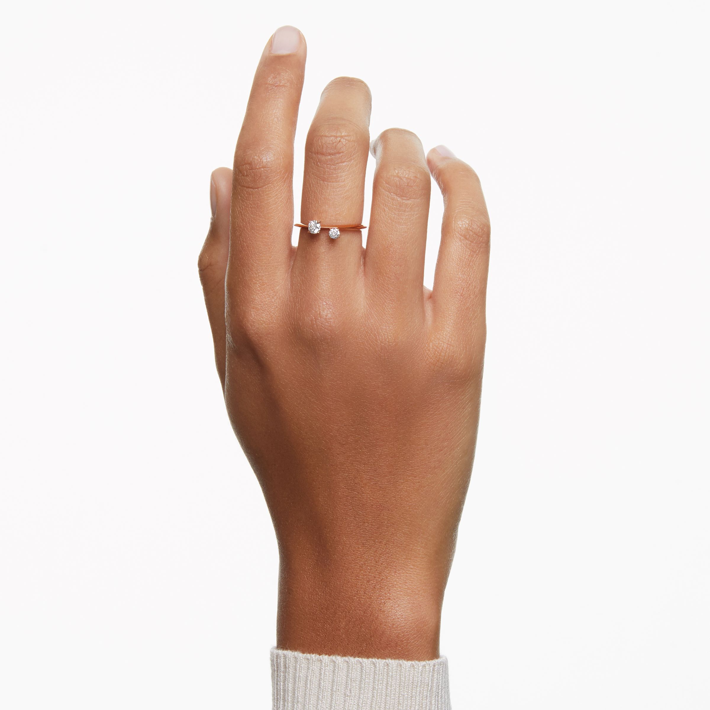 Intimate Ring, Two Stone, Lab-Grown Diamonds, .27 ct tw, 14K Rose Gold — view 2