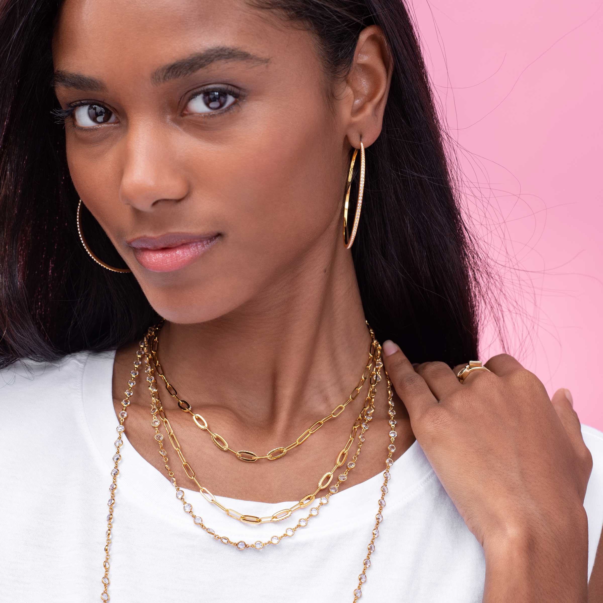 Look My Way Earrings, Golden — view 3