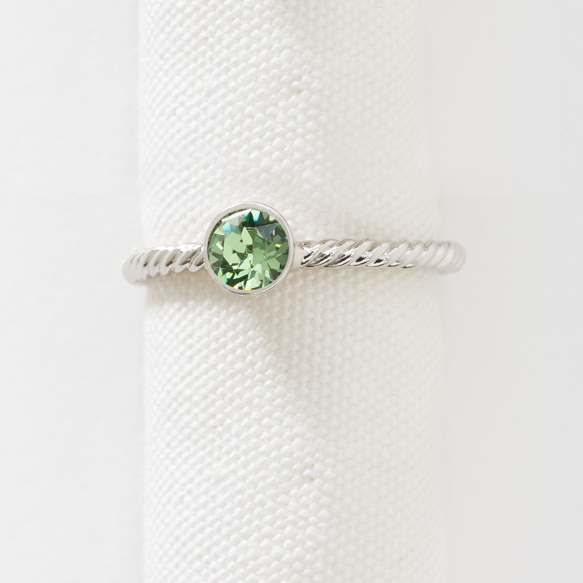 August Birthstone Ring — view 3
