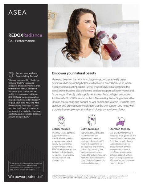 REDOXRadiance product information page
