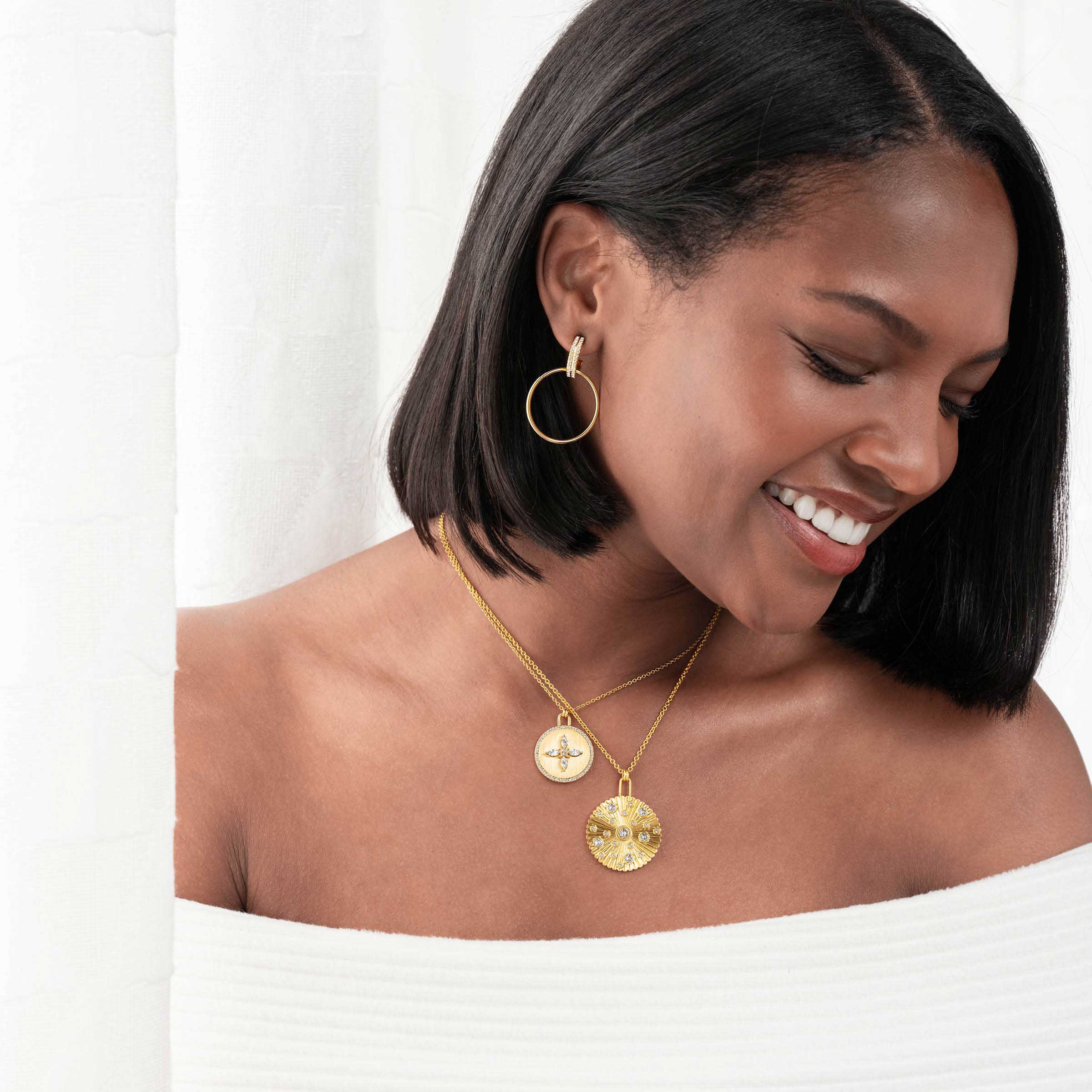 Golden Coin Pendant — view 2