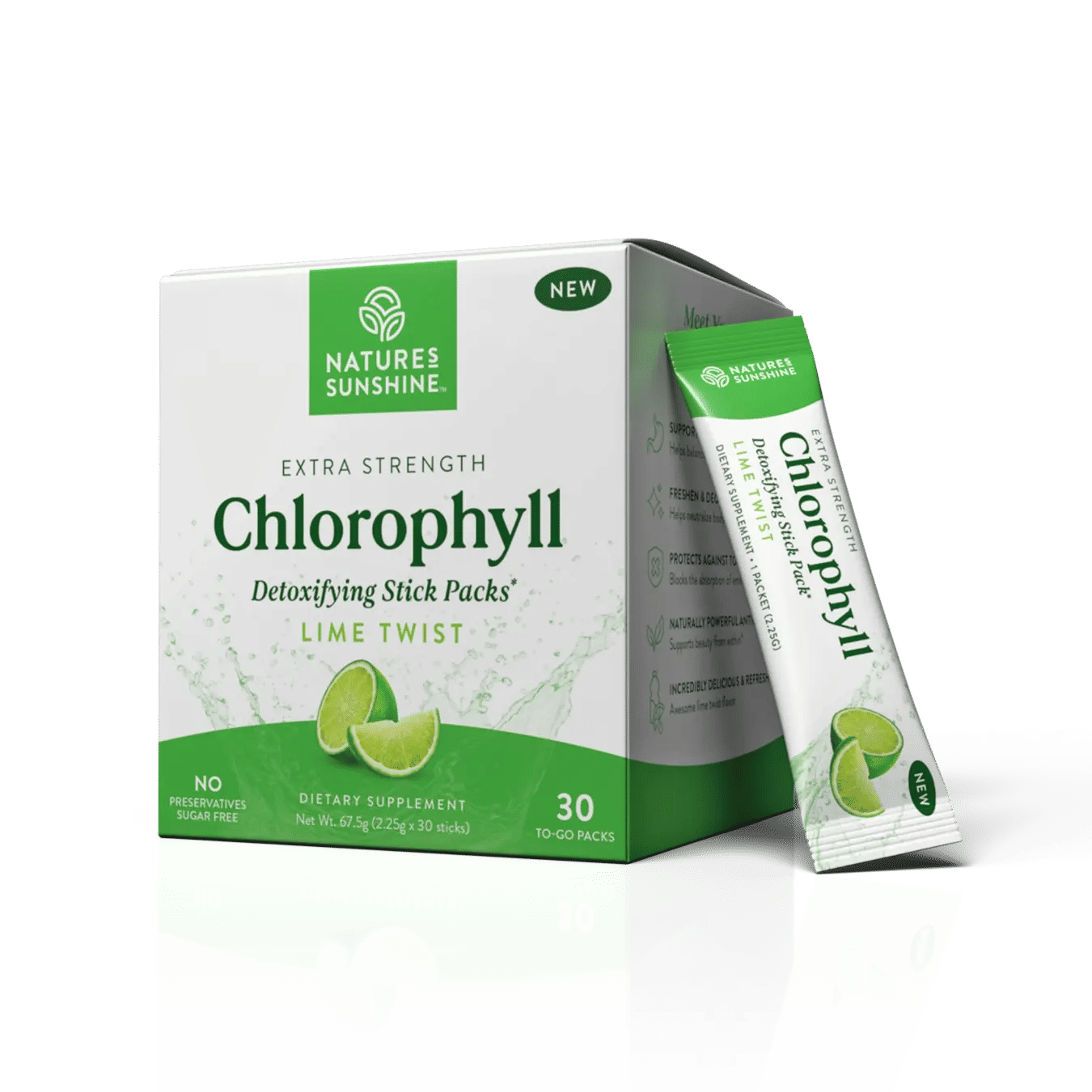 Chlorophyll Stick Packs for Gut Health