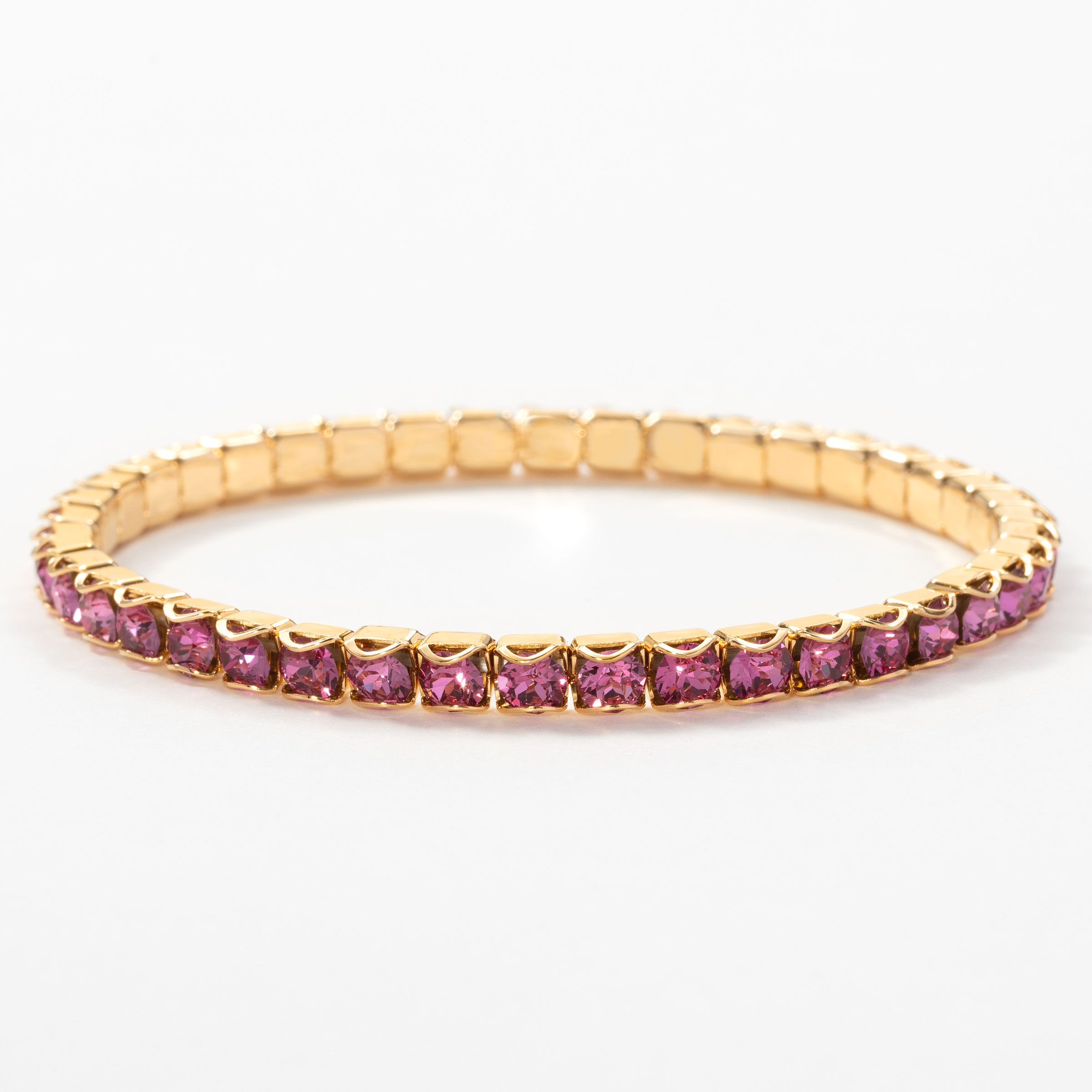 Golden Dark Rose Stretch Bracelet