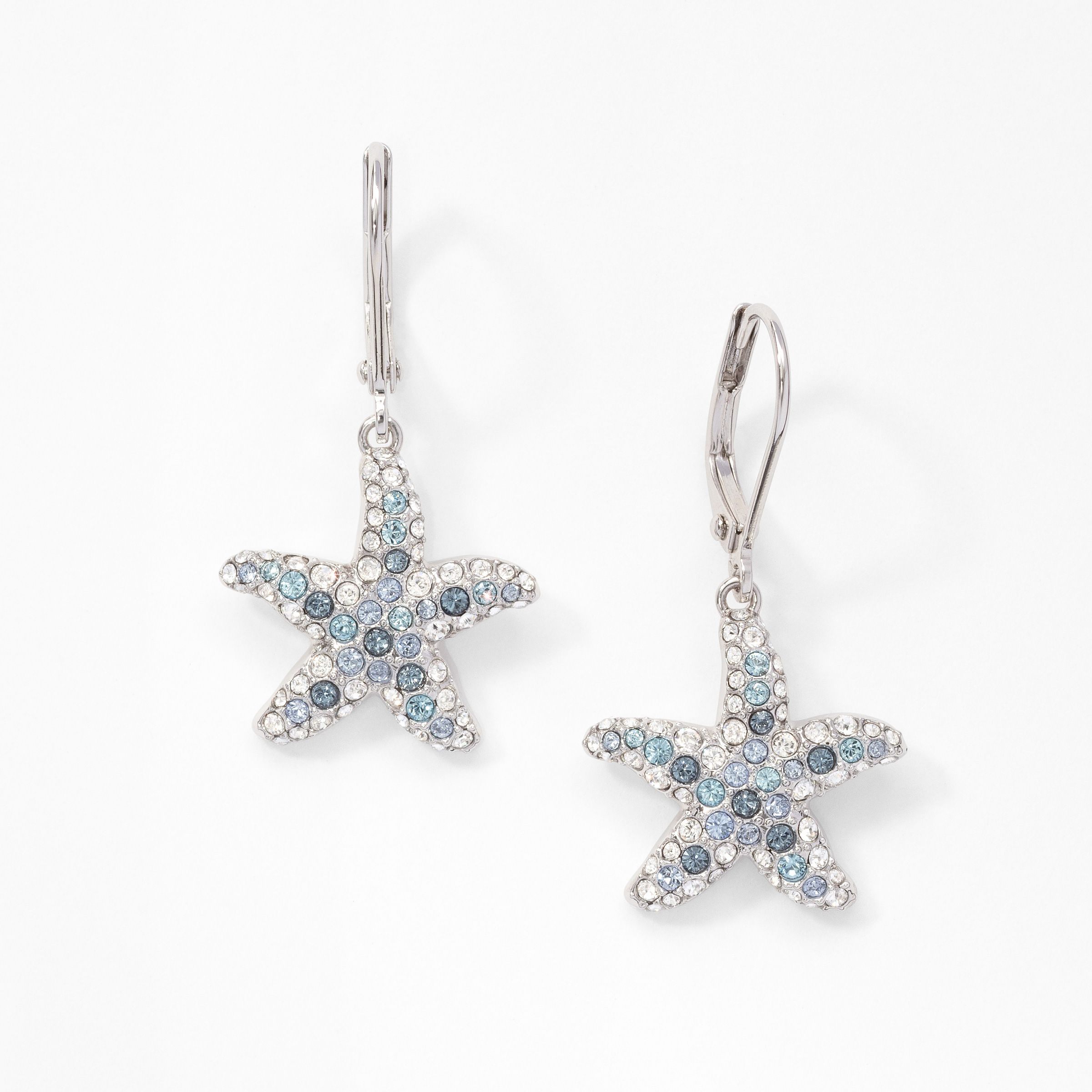 Starfish Earrings, Blue