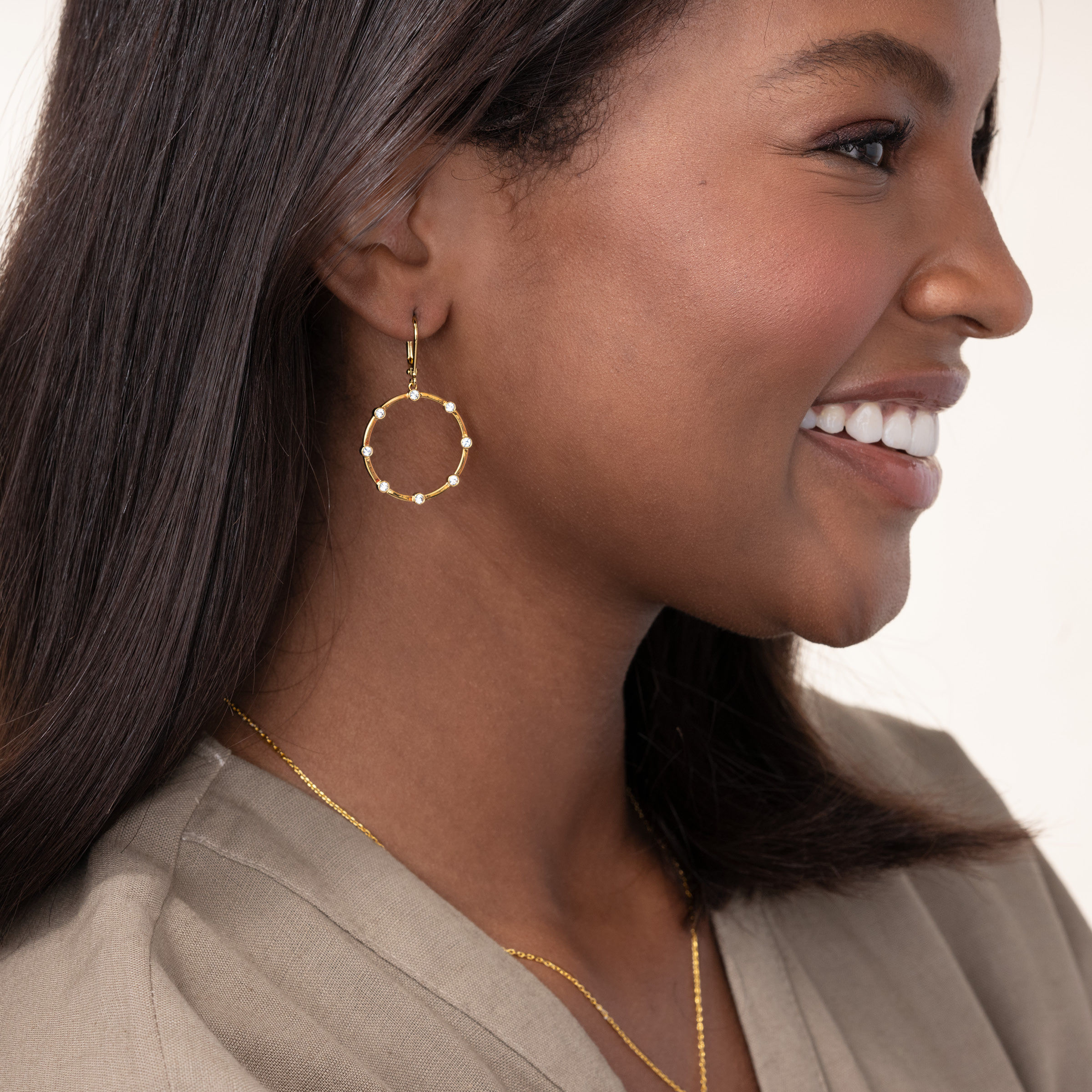 Circle Around Earrings — view 2