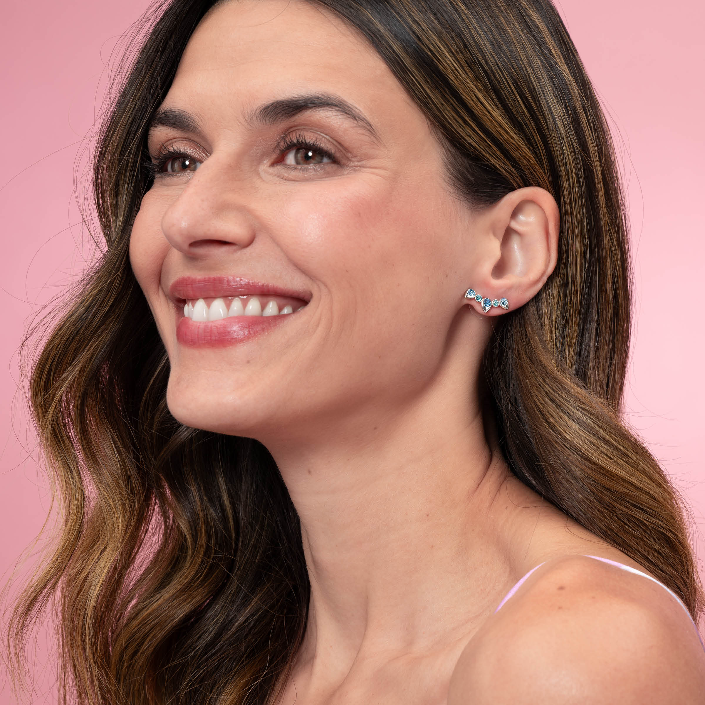 Reach for the Sky Earrings, Blue — view 2