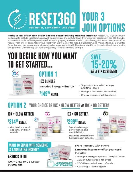 Reset360 I Join Options