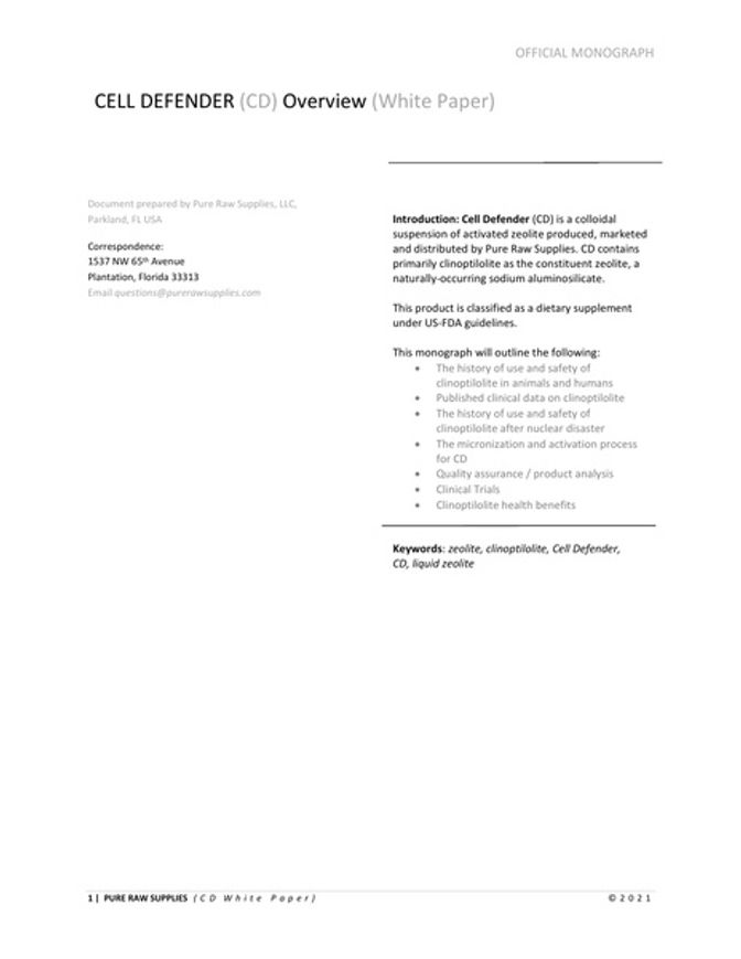 Cell Defender White Paper