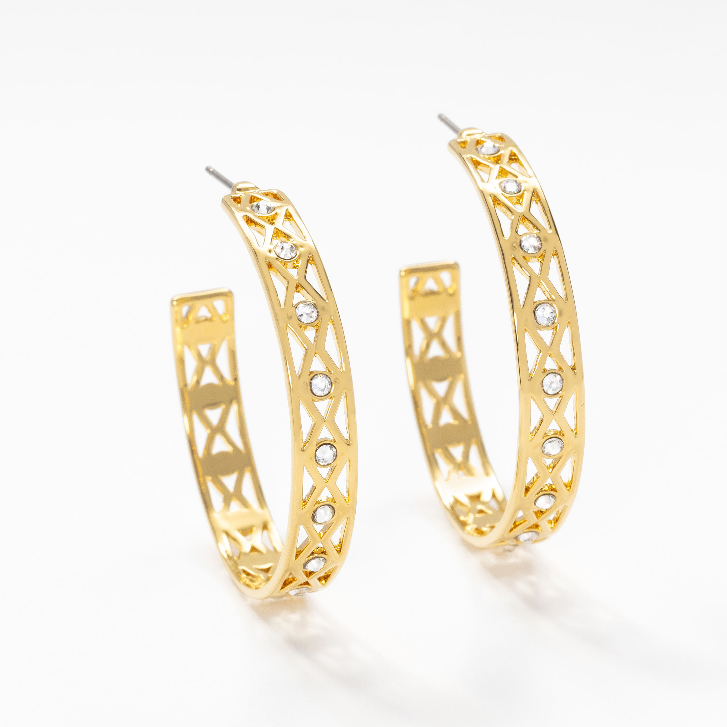 Diamondback Earrings, Golden