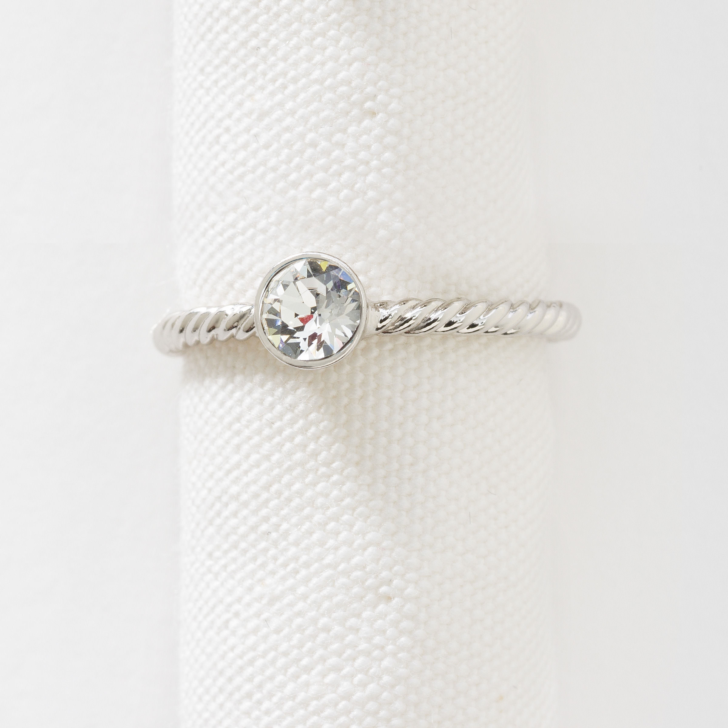 April Birthstone Ring — view 3