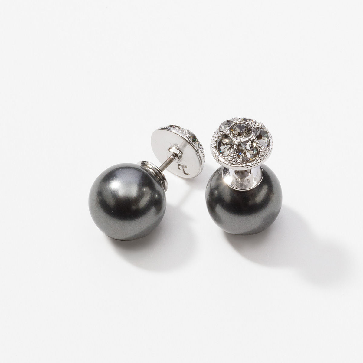Flipside Earrings, Grey