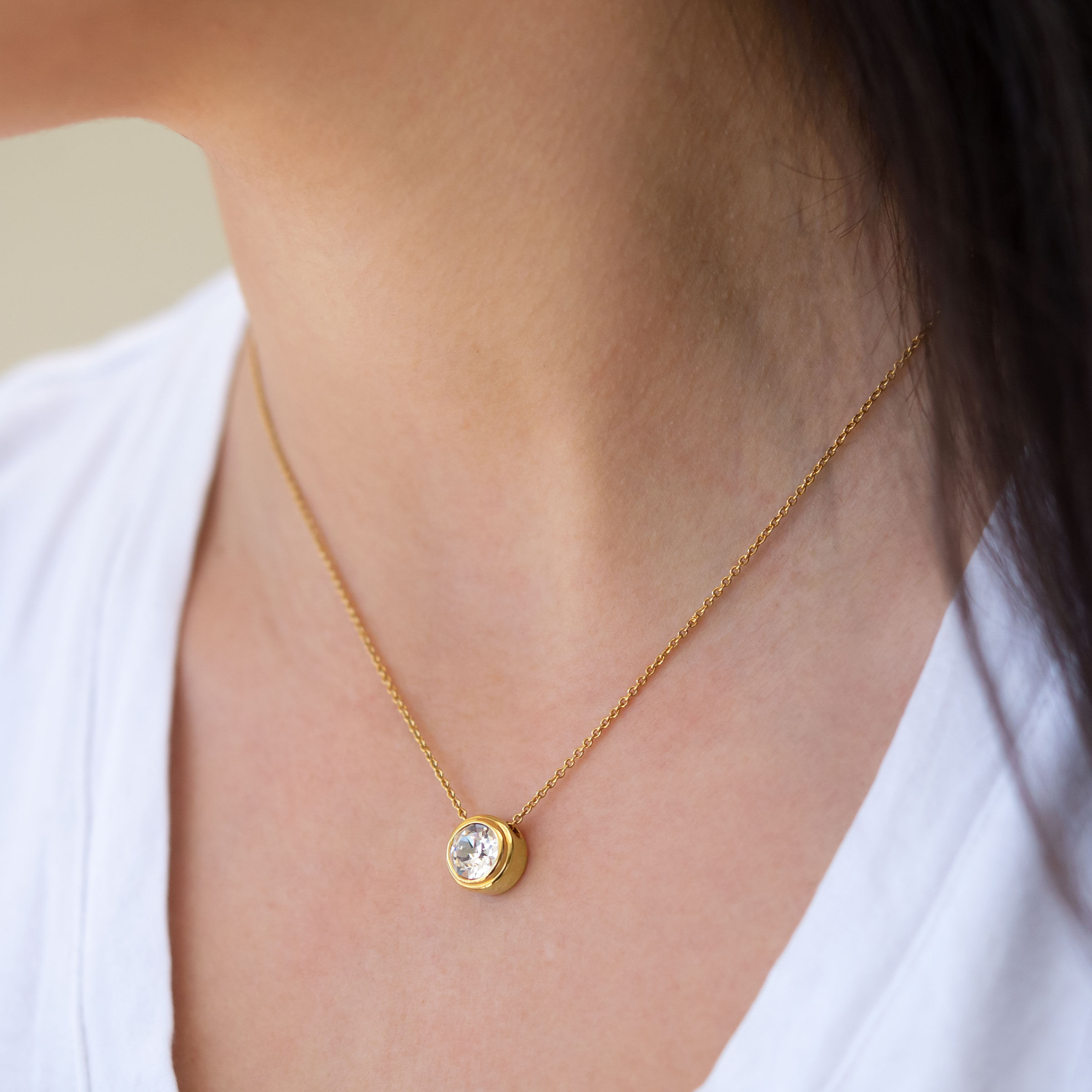 Golden Melrose Slide Necklace — view 2