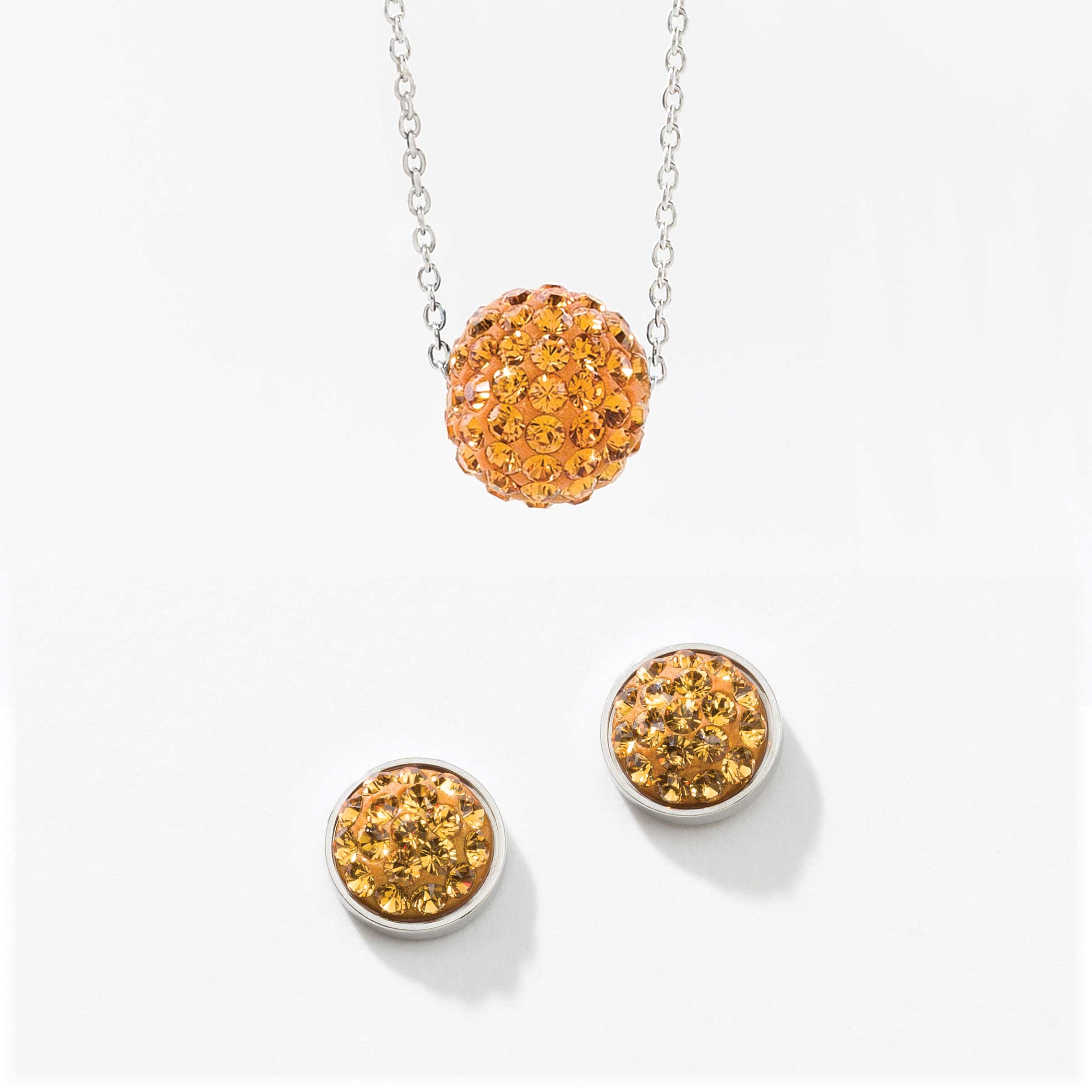 November Birthstone Necklace and Earring Set