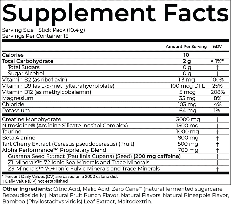 ALPHA Performance™ Pre-Workout