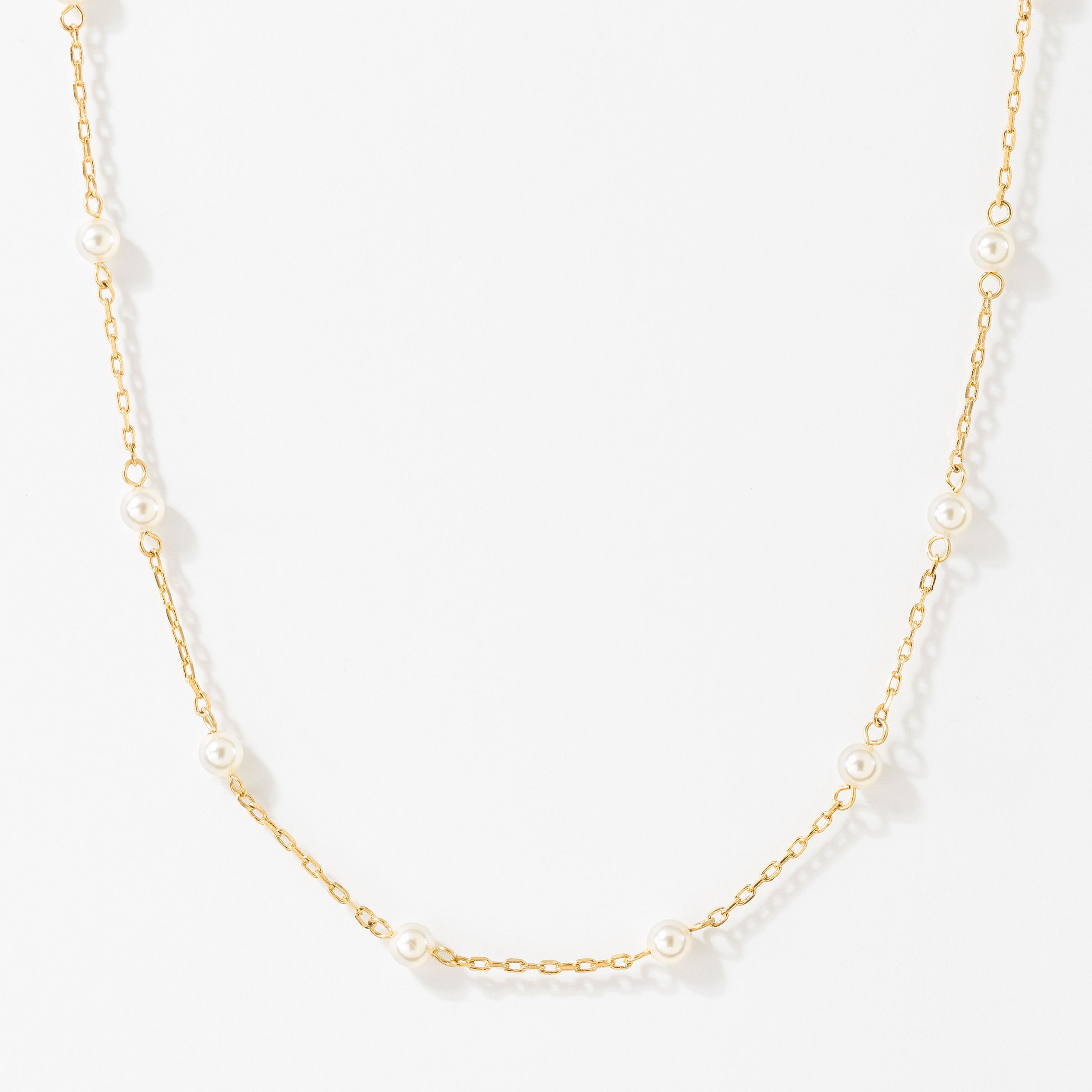 Happy Go Lucky Necklace, Pearl
