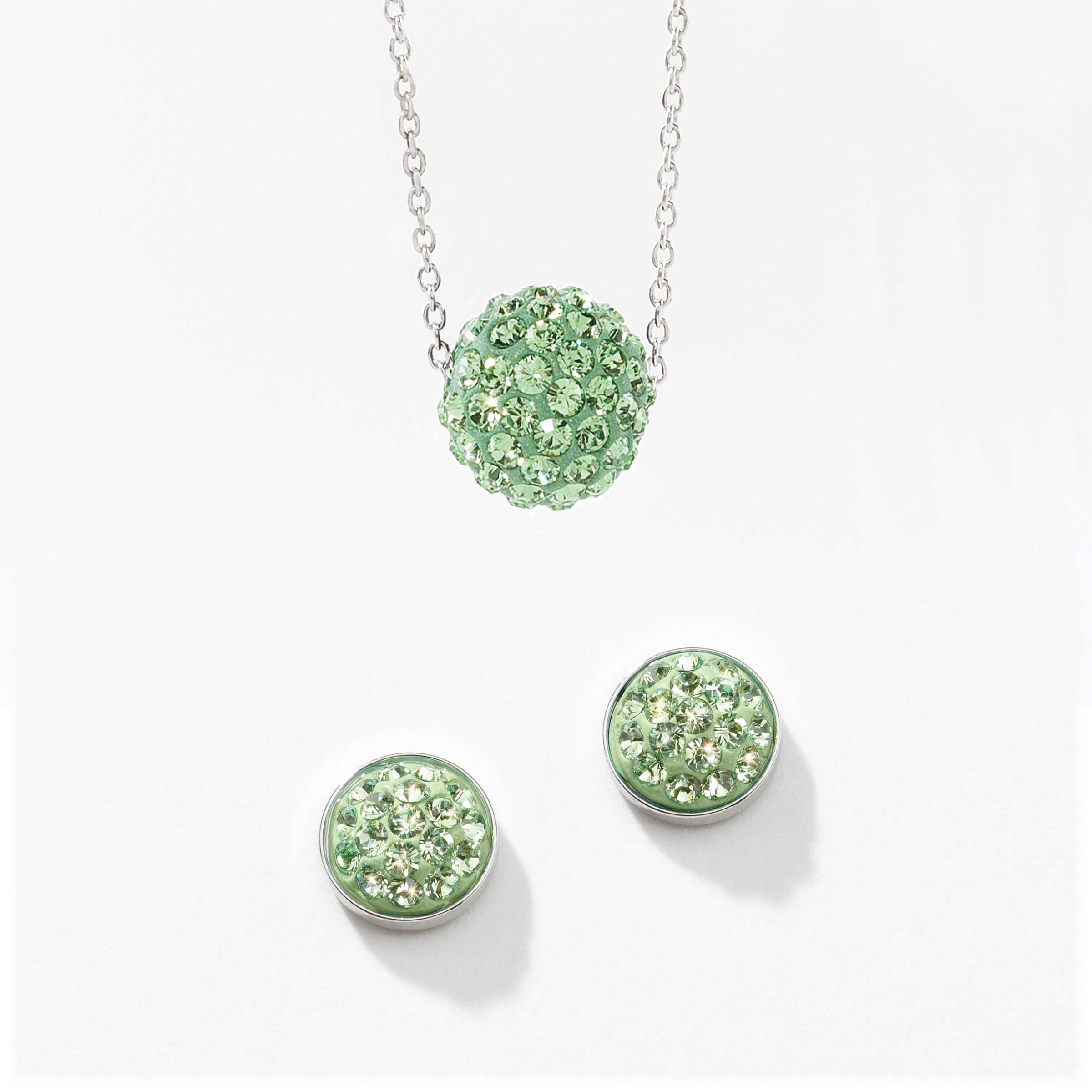 August Birthstone Necklace and Earring Set