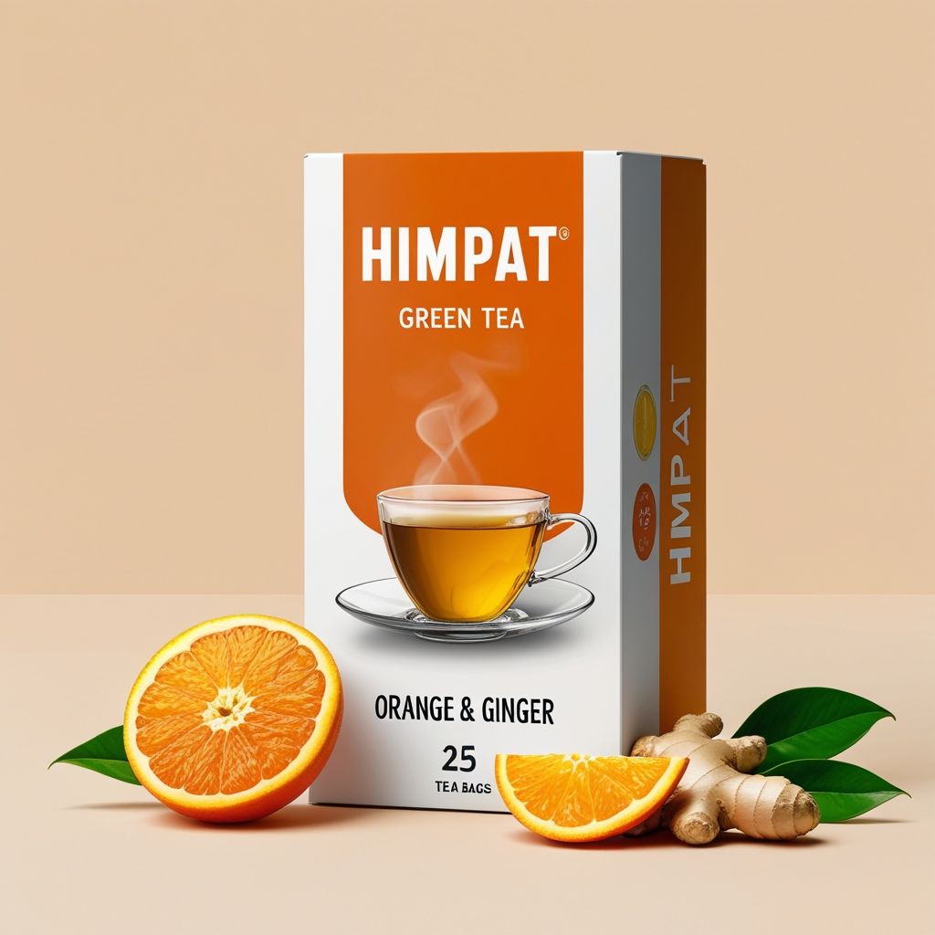 🌿 Himpat Green Tea Exclusive Combo: Orange-Ginger & Jasmine 🌿
