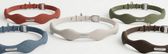 The collar in its five colors