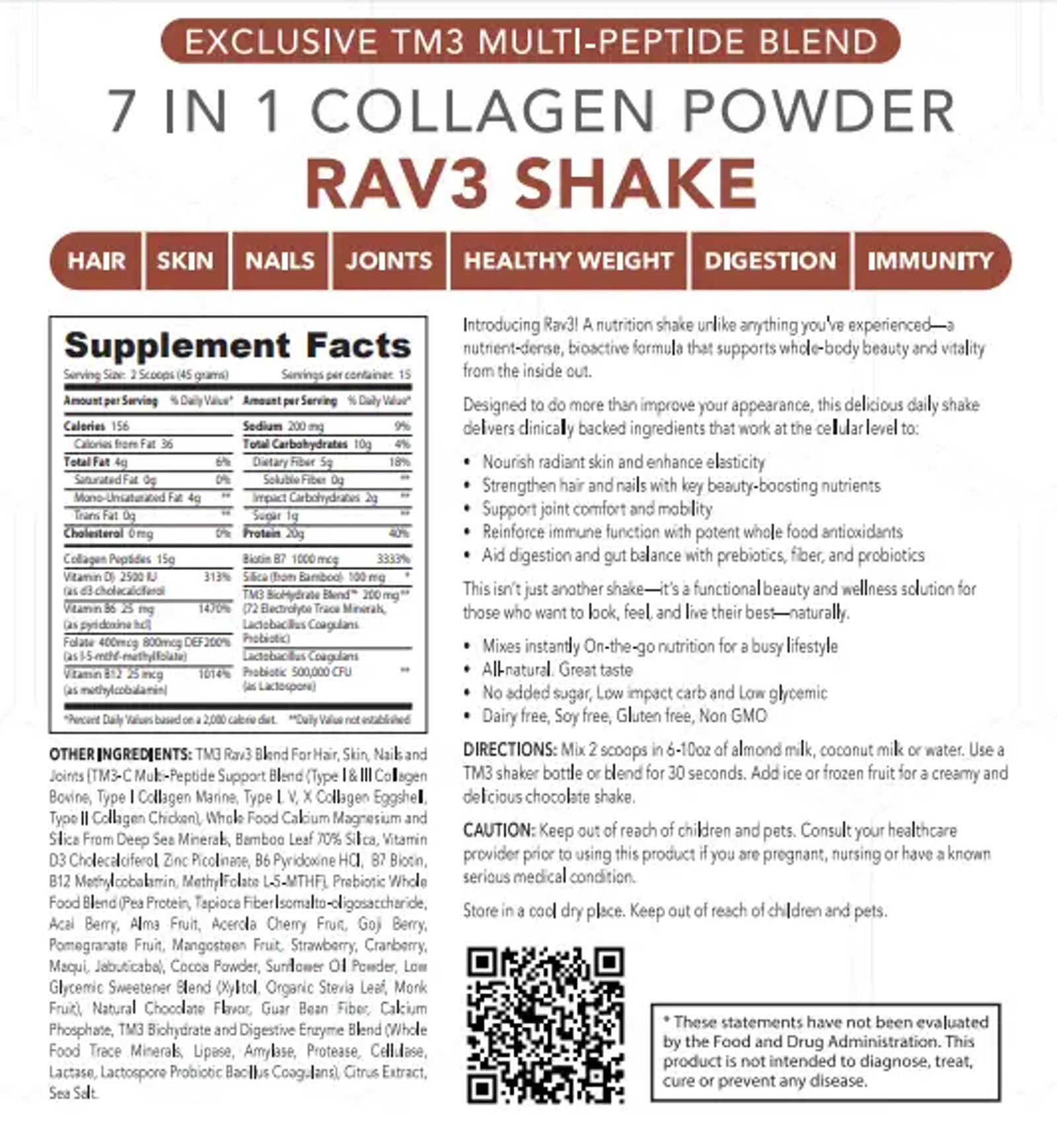 RAV3 Multi Peptide Chocolate Shake (RAVE) — image 5