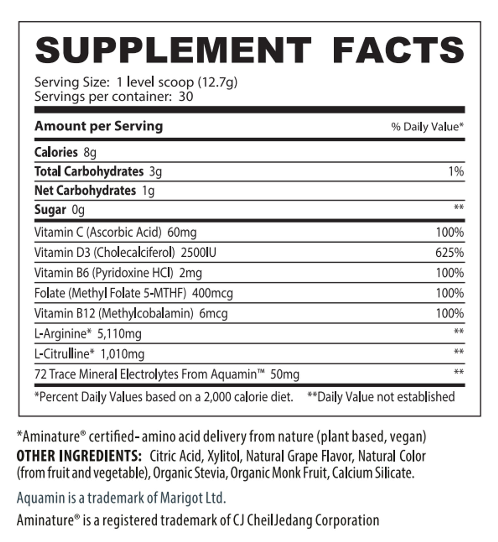 L Arginine Grape Nitric Oxide Booster — image 2