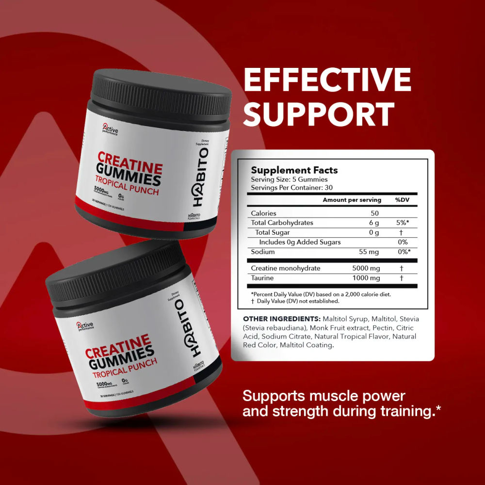 Creatine Gummies Tropical Punch