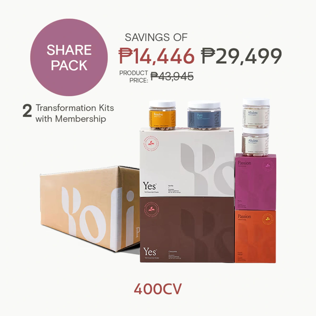 Share Pack (2-T-Kit): Energy or Caffeine Free