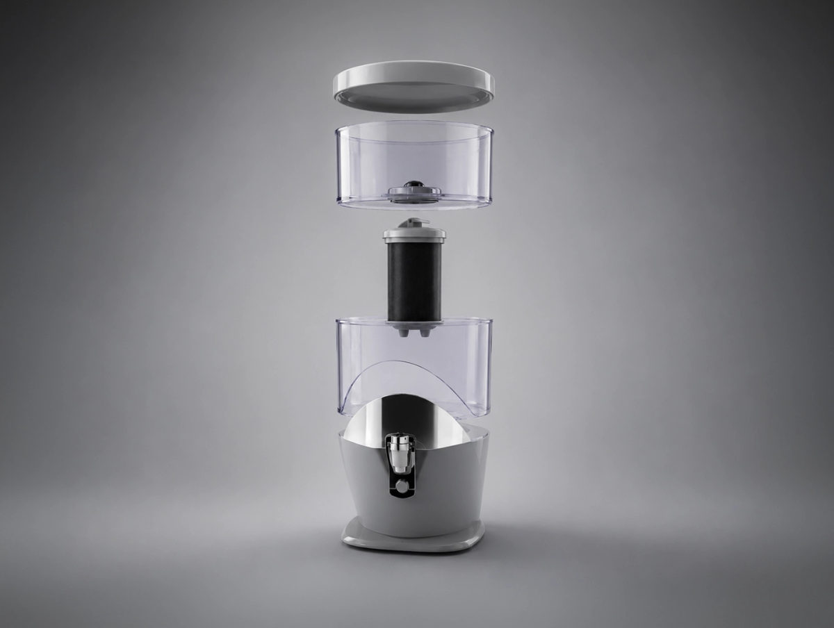 Cutaway of the PiMag filtration stack
