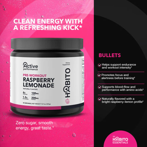 Pre-Workout Raspberry Lemonade