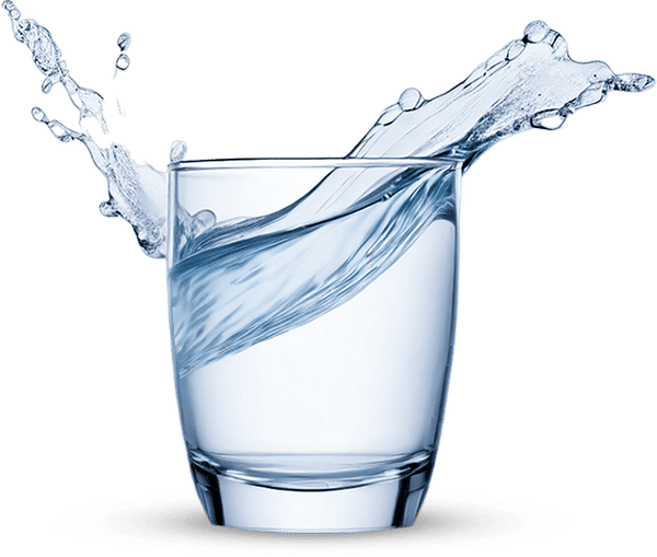 A glass of PiMag water — filtered, mineral-enhanced, ready to drink