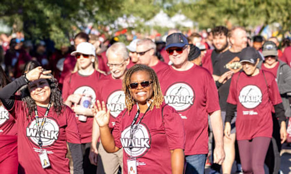 A group out on a community walk with Plexus.
