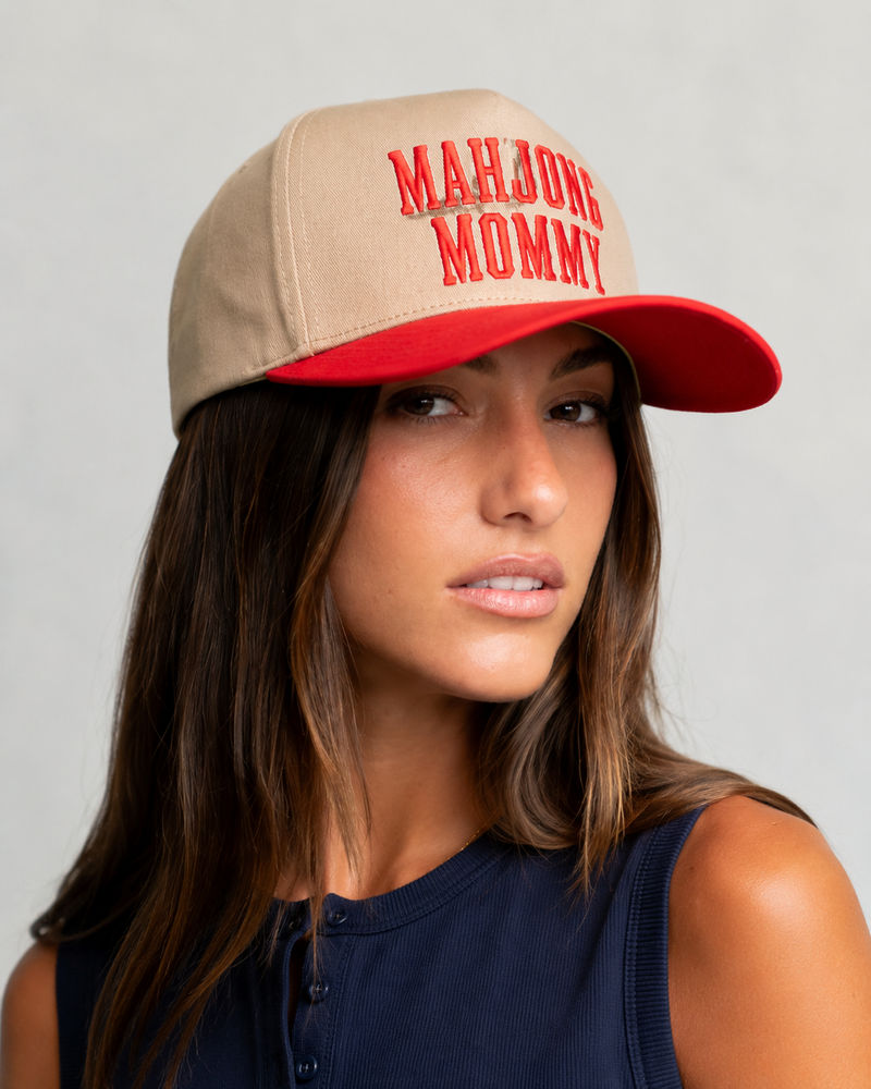 Mahjong Mommy Varsity Cap