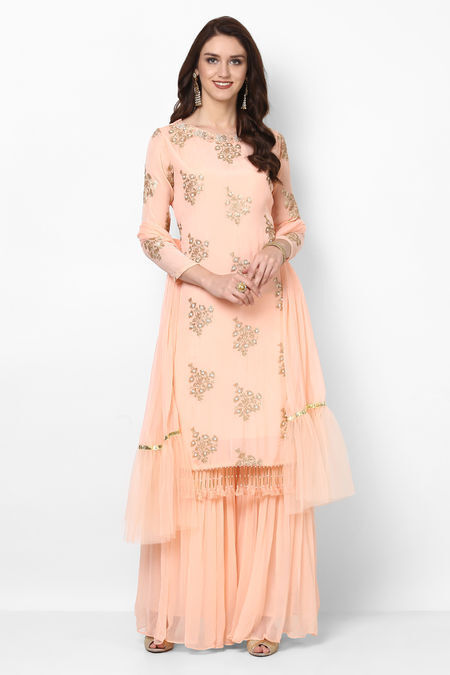 Rent Sharara Suits Sharara Suits On Rental Online Flyrobe