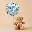 HBD Foil Balloon n Teddy Bear