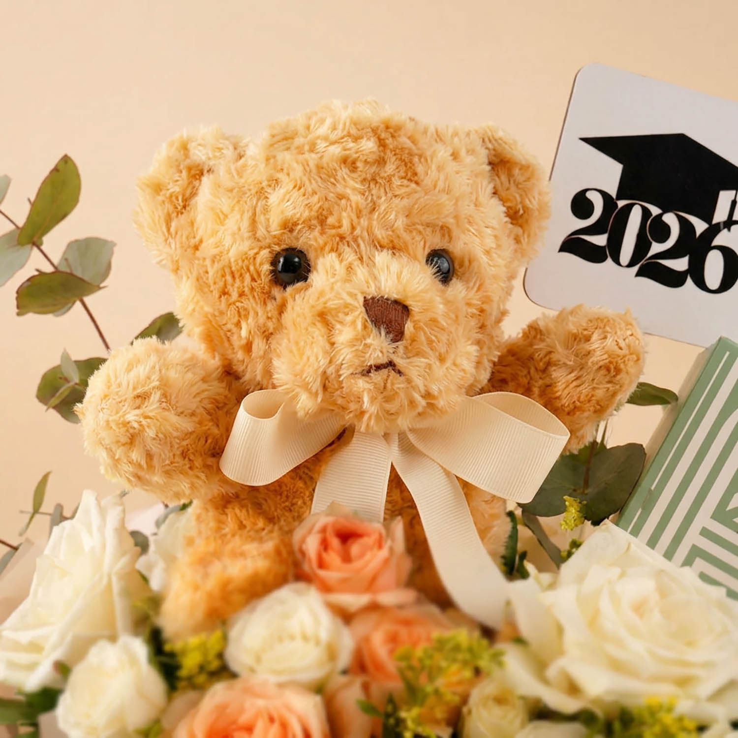 2026 Graduation Floral Box with Teddy & Patchi Chocolates