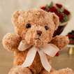 Luscious Cherry Cake n Roses - With Teddy