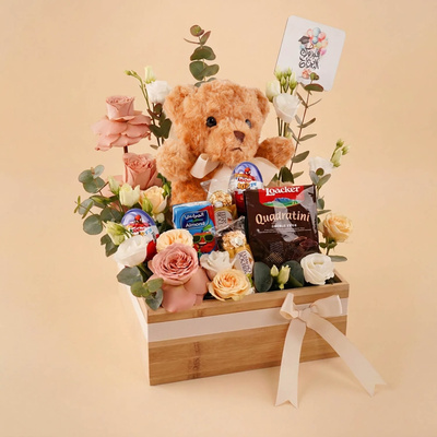 Congrats Graduate Chocolate and Teddy Hamper for Kids