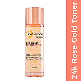 24K Rose Gold Toner - Pore Tightening Face Toning Essence For Youthful Complexion, 100ml